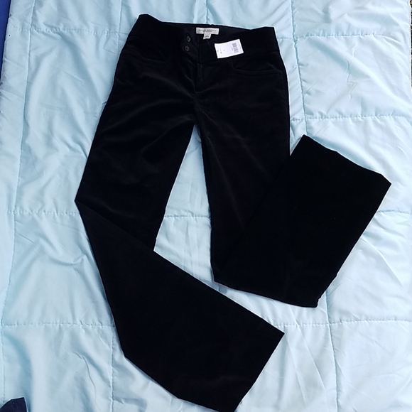 Denim - Banana Republic Sloan Fit black Velvet Pants